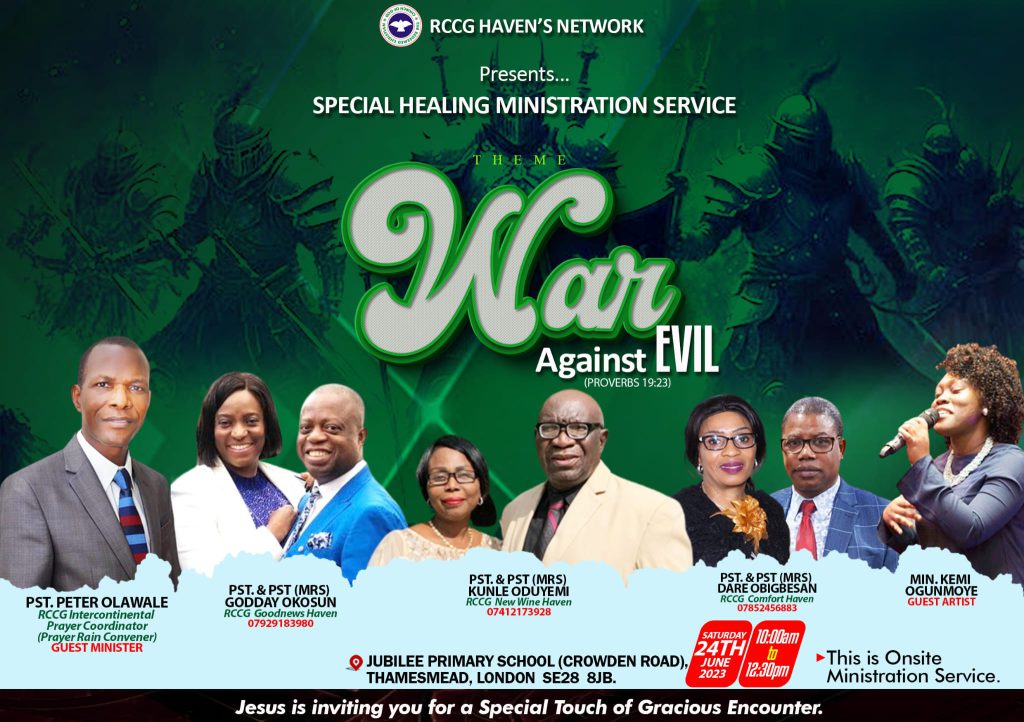 Mission & Vision RCCG Comfort Haven, Sheerness, Kent